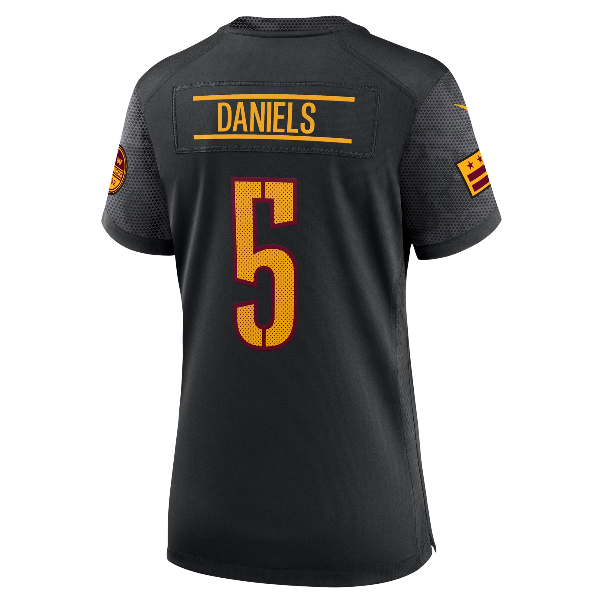 Washington Commanders Jayden Daniels Black Alternate Game Player NFL Jersey Women's