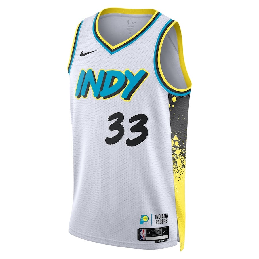 Myles Turner 33 Indiana Pacers Unisex 2024/25 Swingman Player City Editio White NBA Jersey Unisex