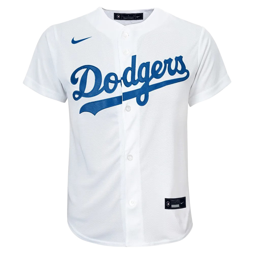 Mookie Betts 50 Los Angeles Dodgers Signed Cartoon 2023 Home Player White MLB Jersey Youth