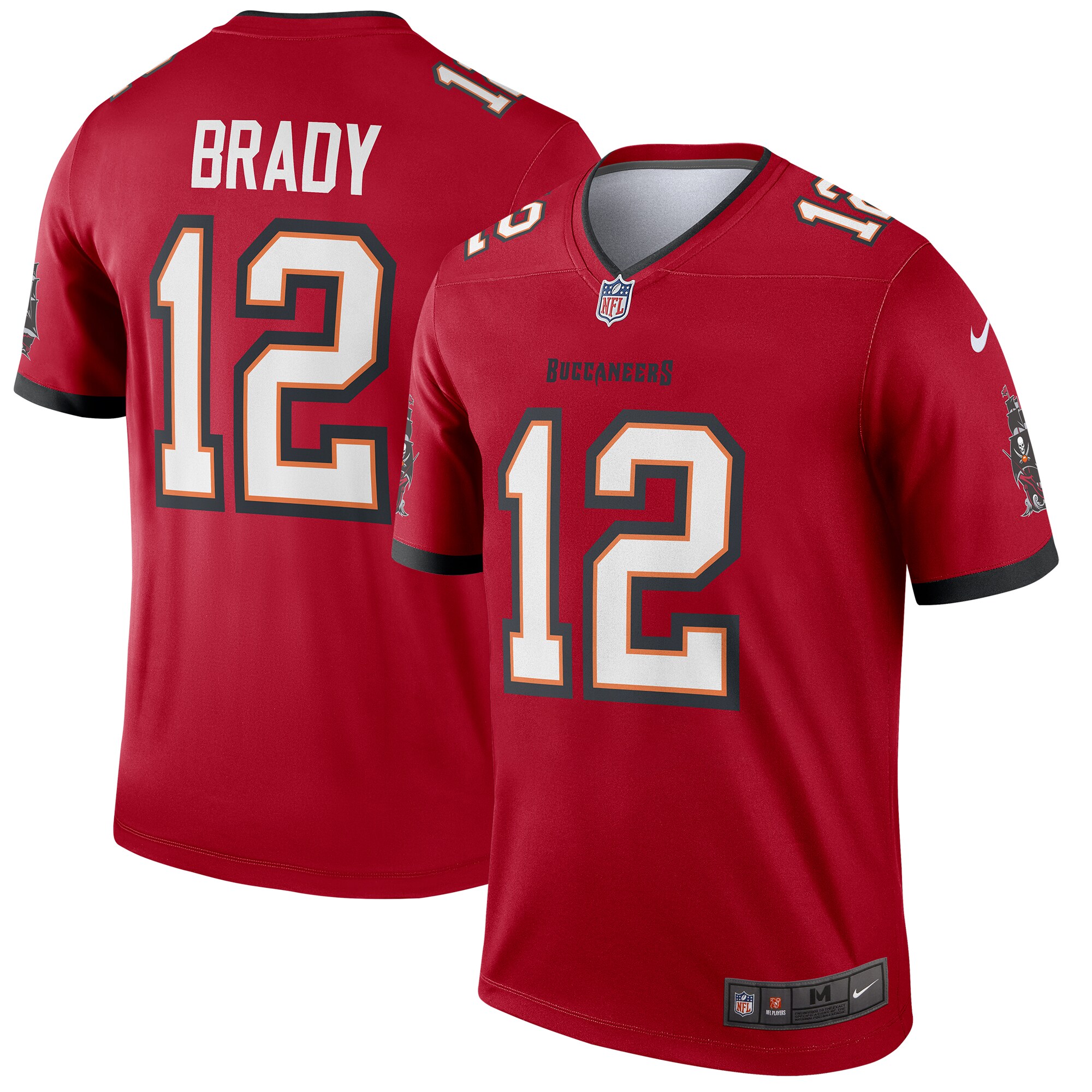 Tampa Bay Buccaneers Tom Brady Red Team Legend Player Performance Top NFL Jersey Men's
