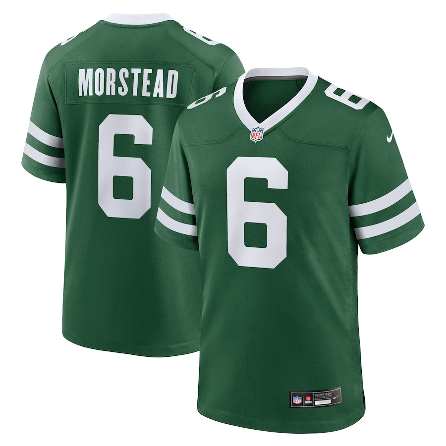 Thomas Morstead 6 New York Jets Team Game Legacy Green NFL Jersey Men's