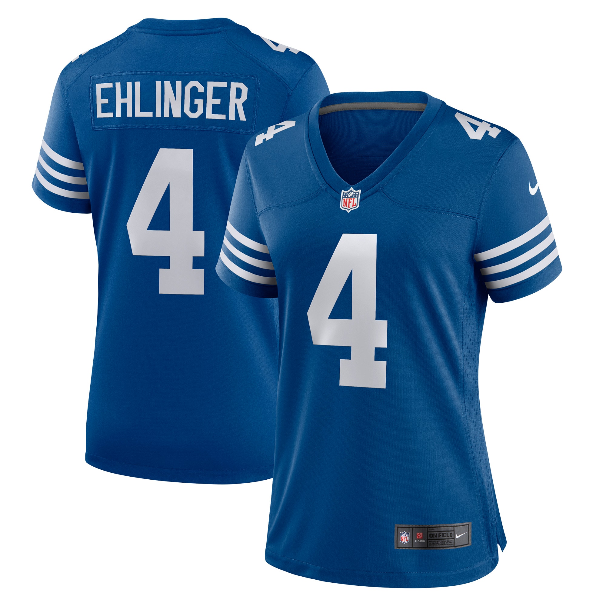 Indianapolis Colts Sam Ehlinger Blue Game Player NFL Jersey Women's