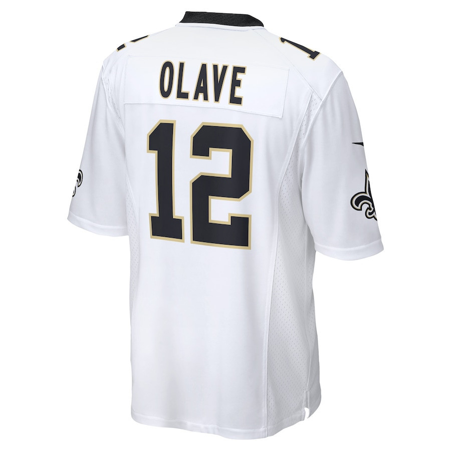 Chris Olave 12 New Orleans Saints Game White NFL Jersey Men's