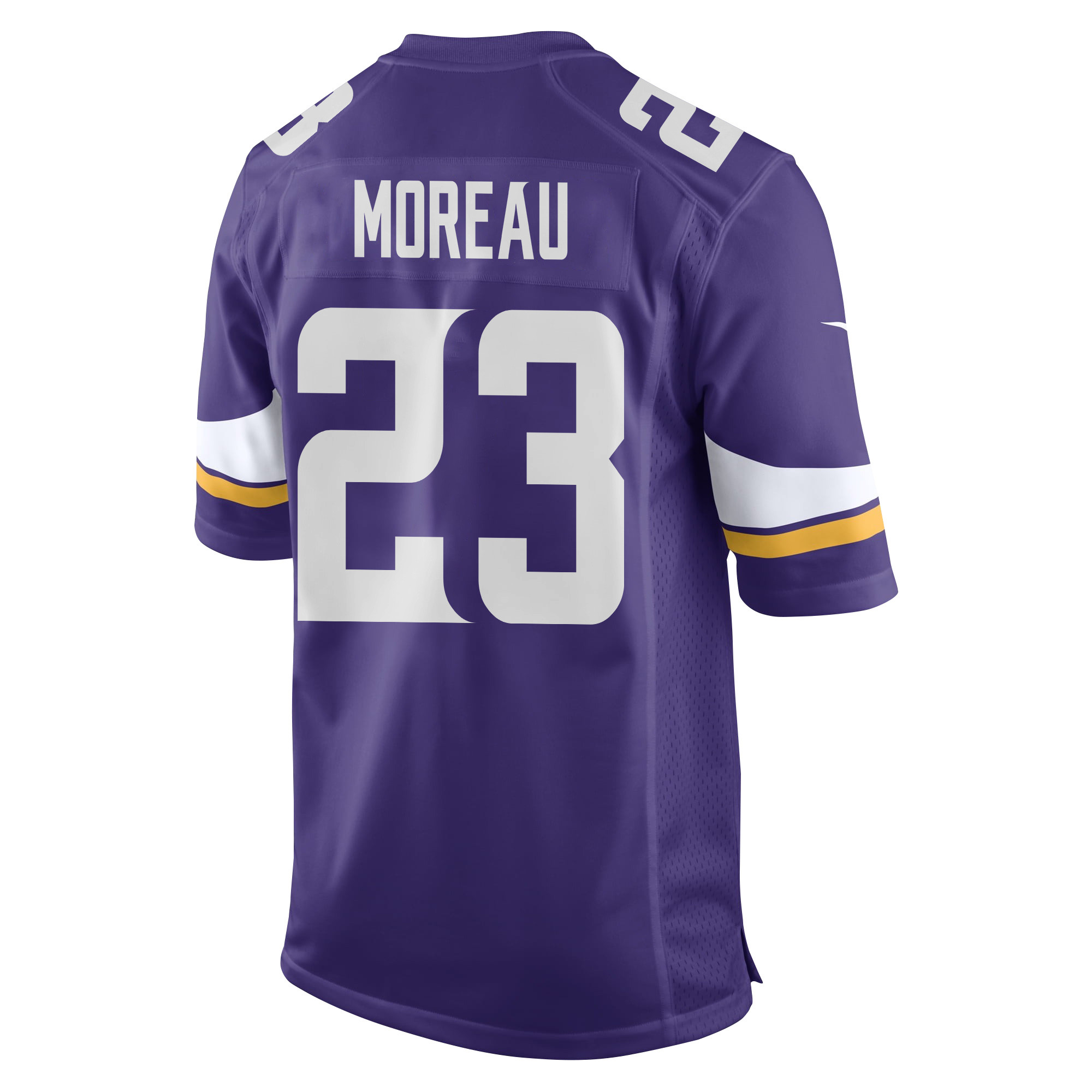 Fabian Moreau 23 Minnesota Vikings Super Bowl LIX New Orleans Patch Game Purple NFL Jersey Men's