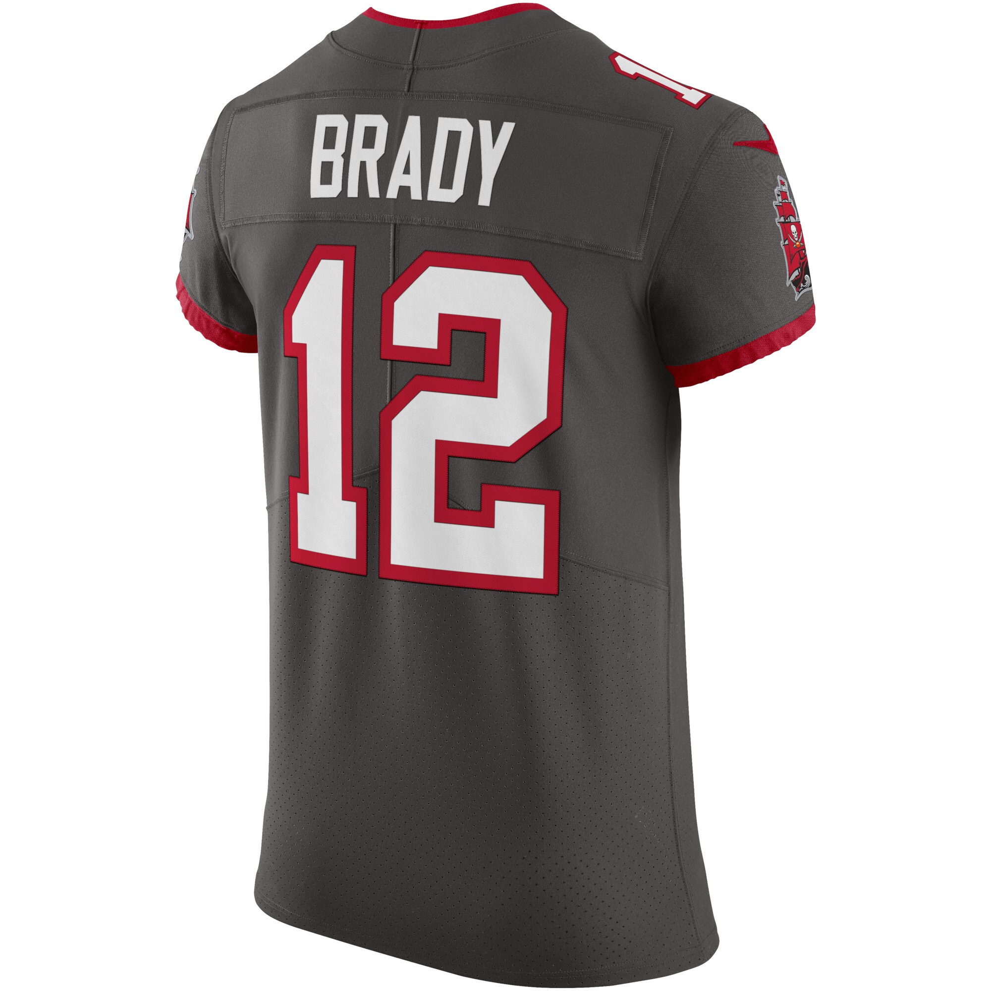 Tampa Bay Buccaneers Tom Brady Pewter Alternate Vapor Elite NFL Jersey Men's