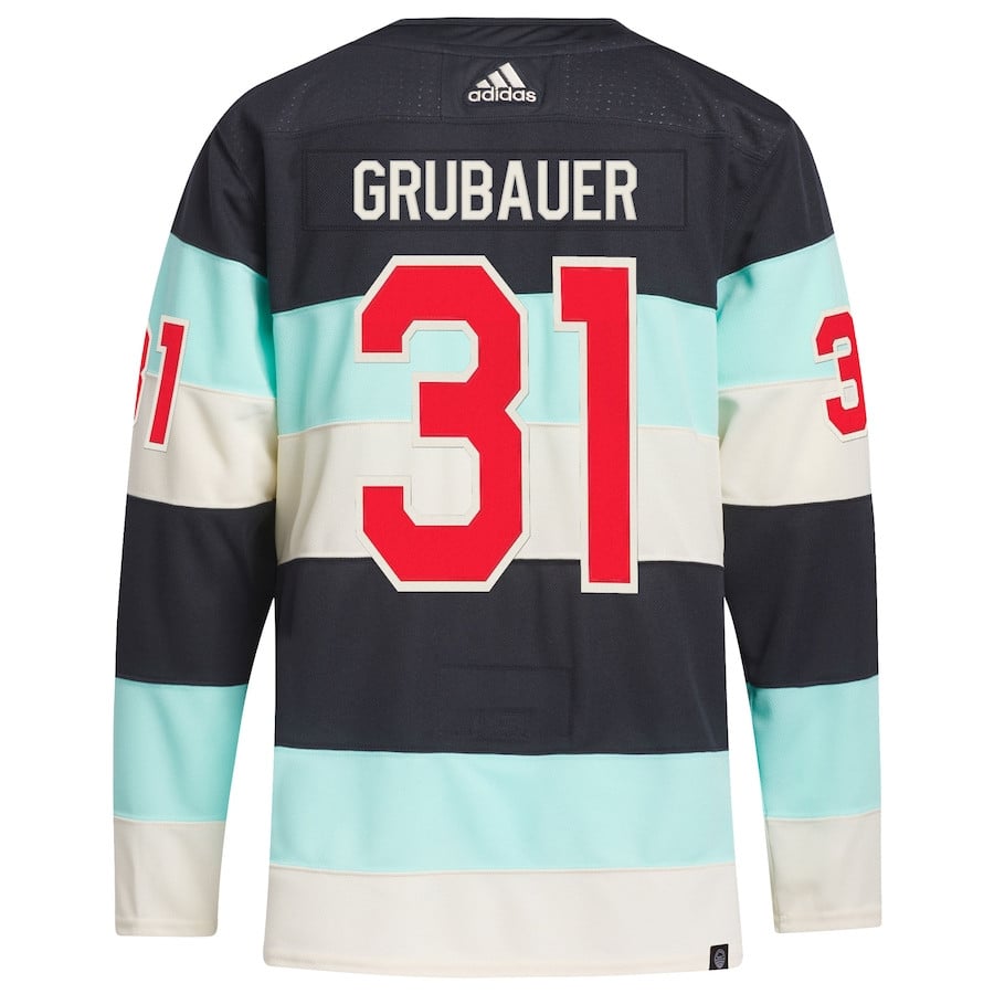 Philipp Grubauer 31 Seattle Kraken 2024 Winter Classic Primegreen Deep Sea Blue NHL Jersey Men's