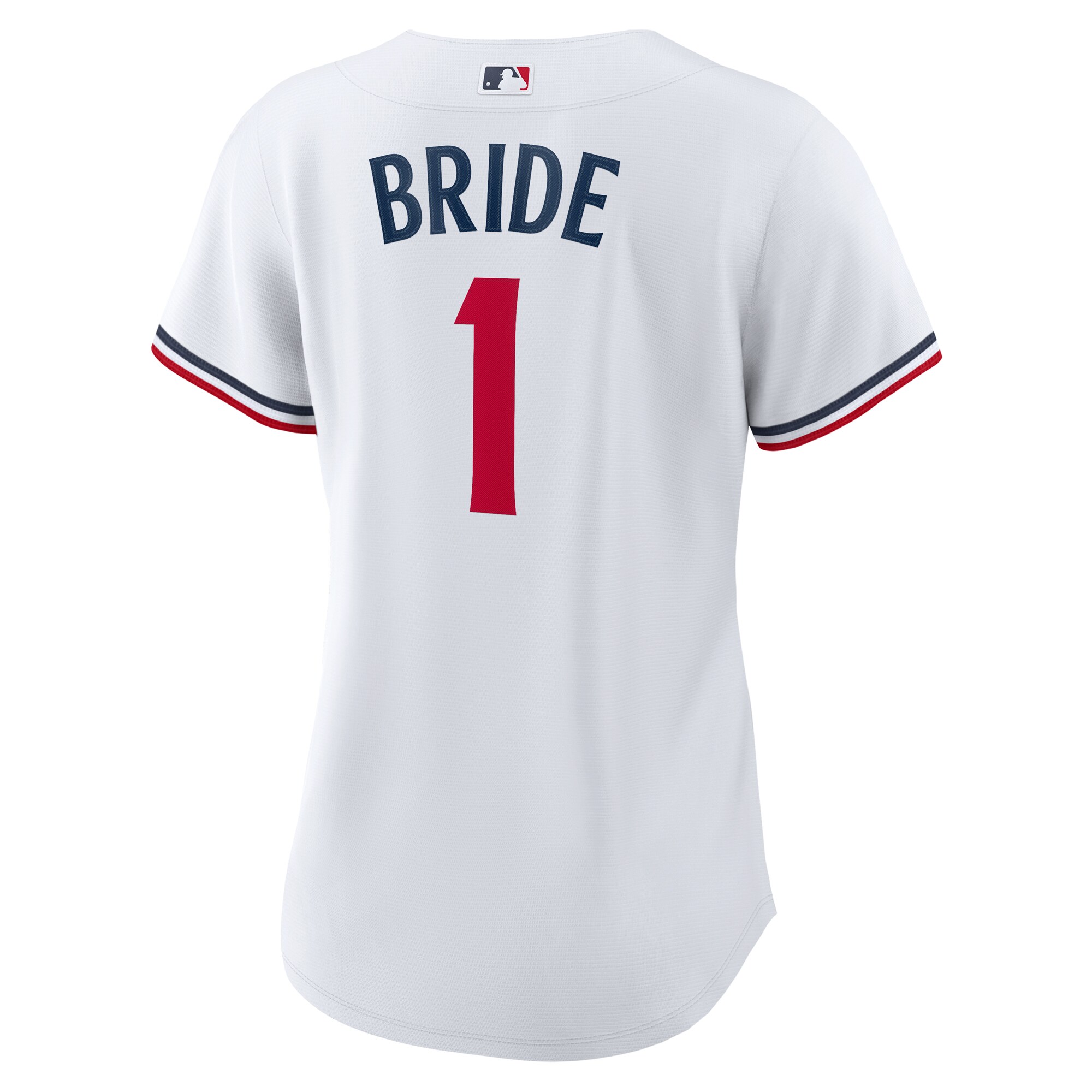 Minnesota Twins White #1 Bride Home MLB Jersey Women's