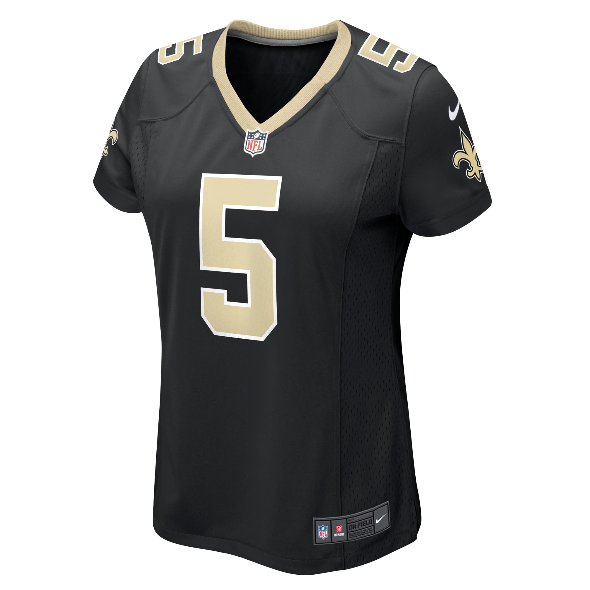 New Orleans Saints Lynn Bowden Jr. Black Team Game NFL Jersey Women's