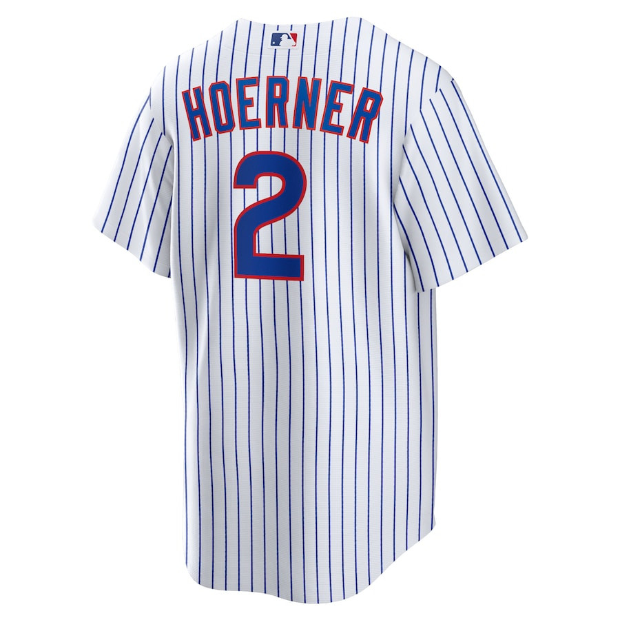 Nico Hoerner 2 Chicago Cubs White MLB Jersey Men's