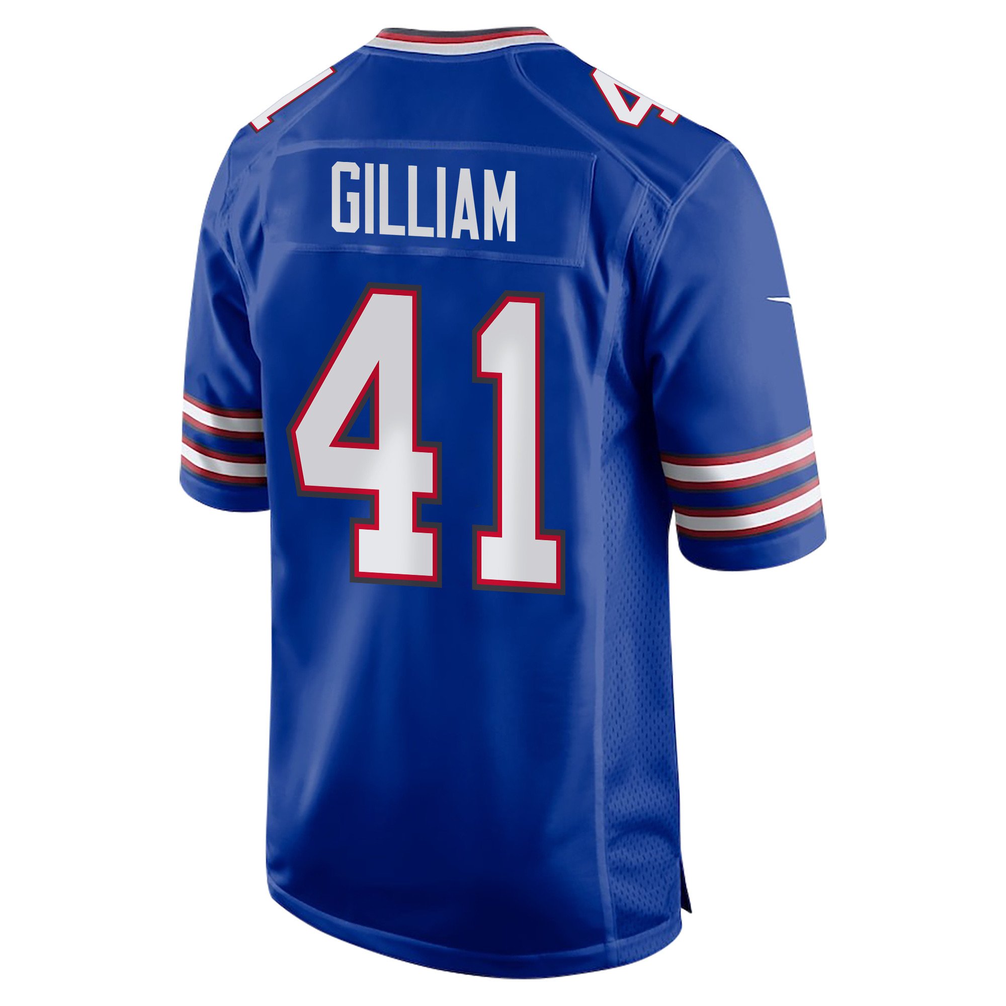 Reggie Gilliam 41 Buffalo Bills Super Bowl LIX Champions Patch New Orleans The Ultimate Showdown' EMBROIDERED Game Royal NFL Jersey Men's