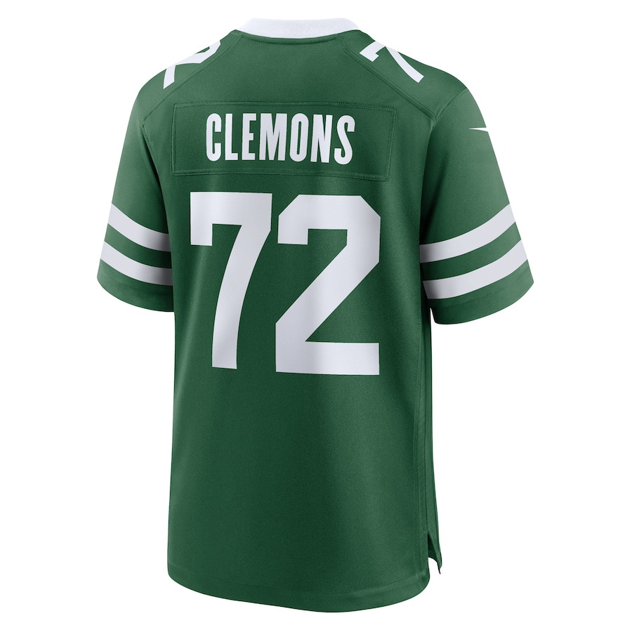 Micheal Clemons 72 New York Jets Team Game Legacy Green NFL Jersey Men's