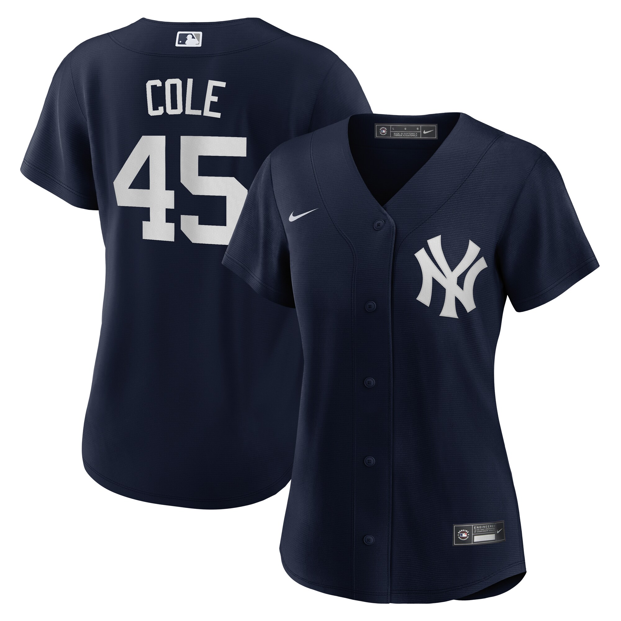 New York Yankees Gerrit Cole Navy Alternate Player MLB Jersey Women's
