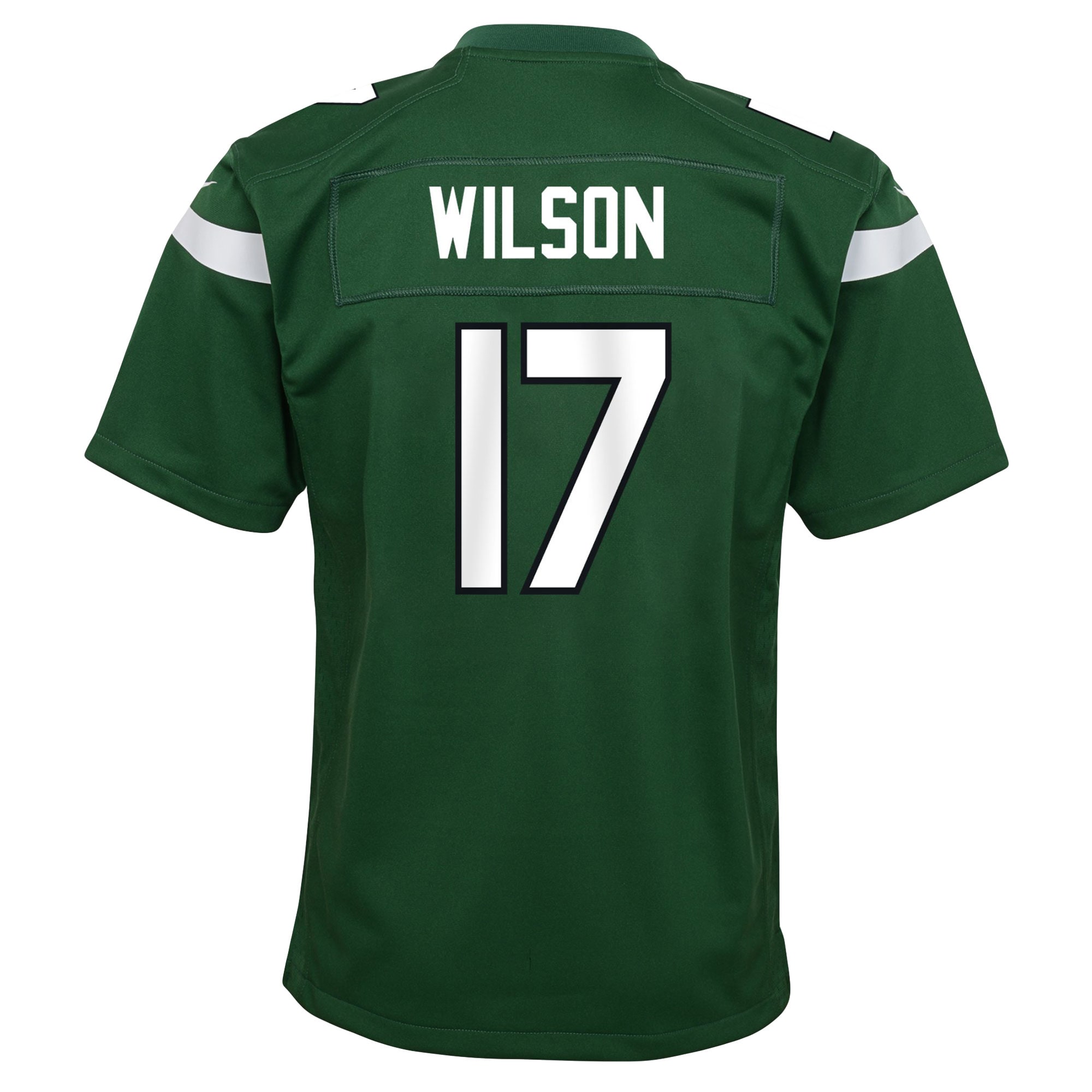 New York Jets Garrett Wilson Green Game NFL Jersey Youth