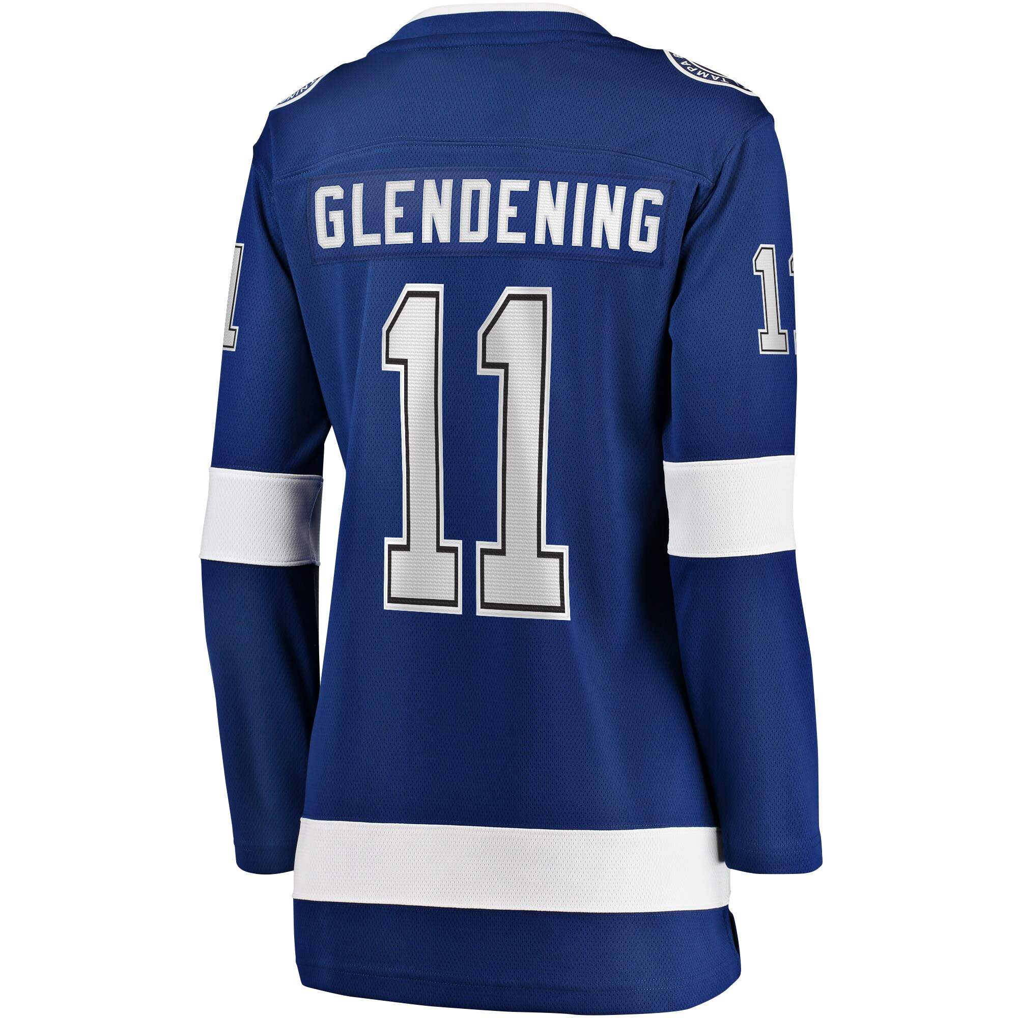 Tampa Bay Lightning Luke Glendening Blue Home Breakaway Player NHL Jersey Women's