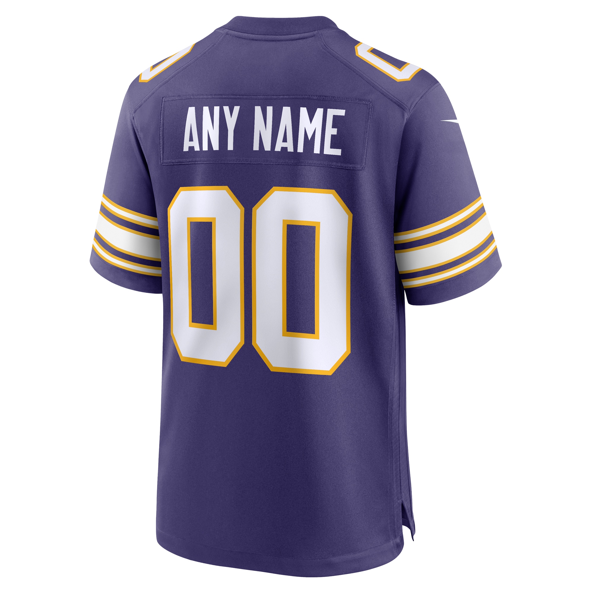 Minnesota Vikings Purple Classic Custom Game NFL Jersey Men's