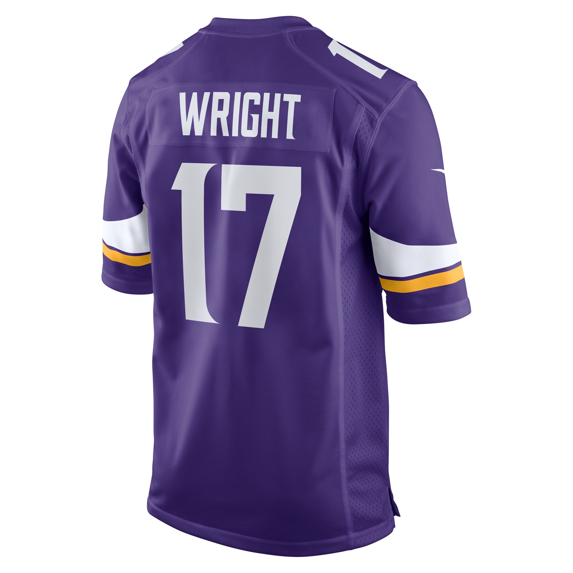 Minnesota Vikings Ryan Wright Purple Game NFL Jersey Men's