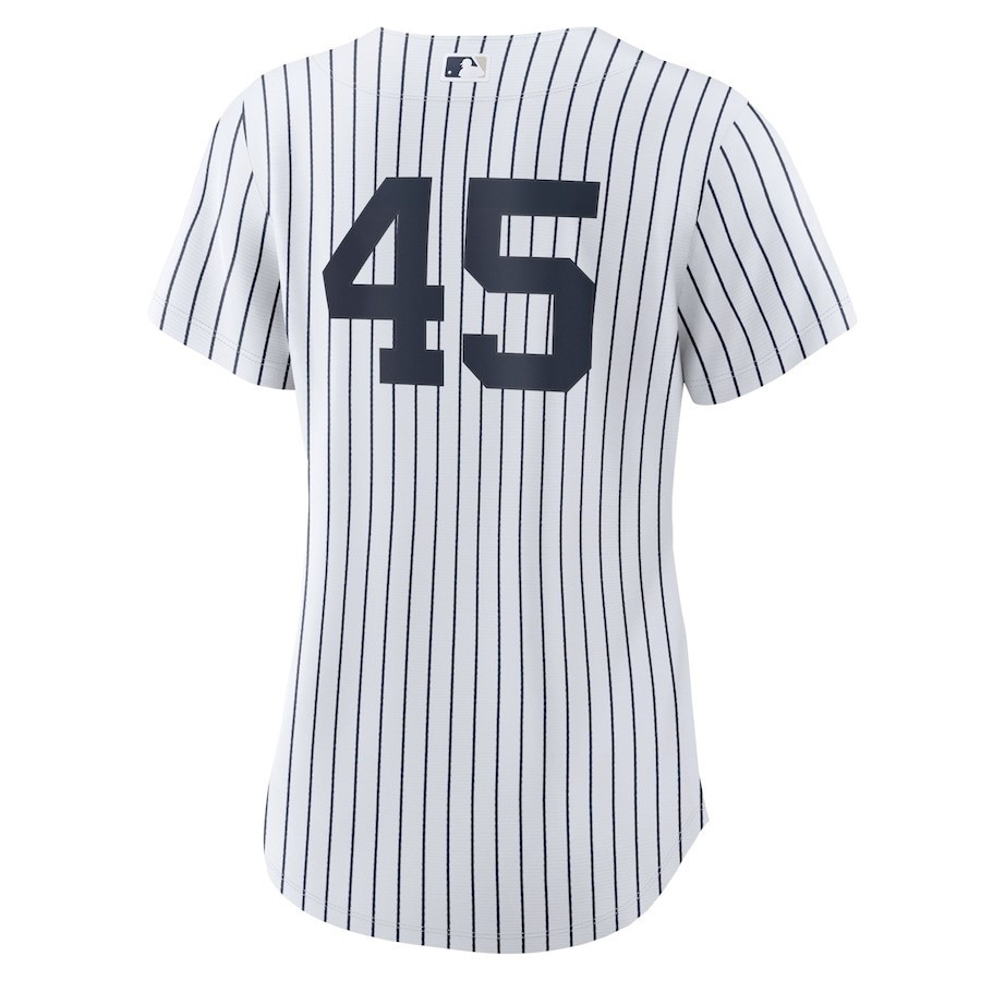 Gerrit Cole 45 New York Yankees Home Player White MLB Jersey Women's