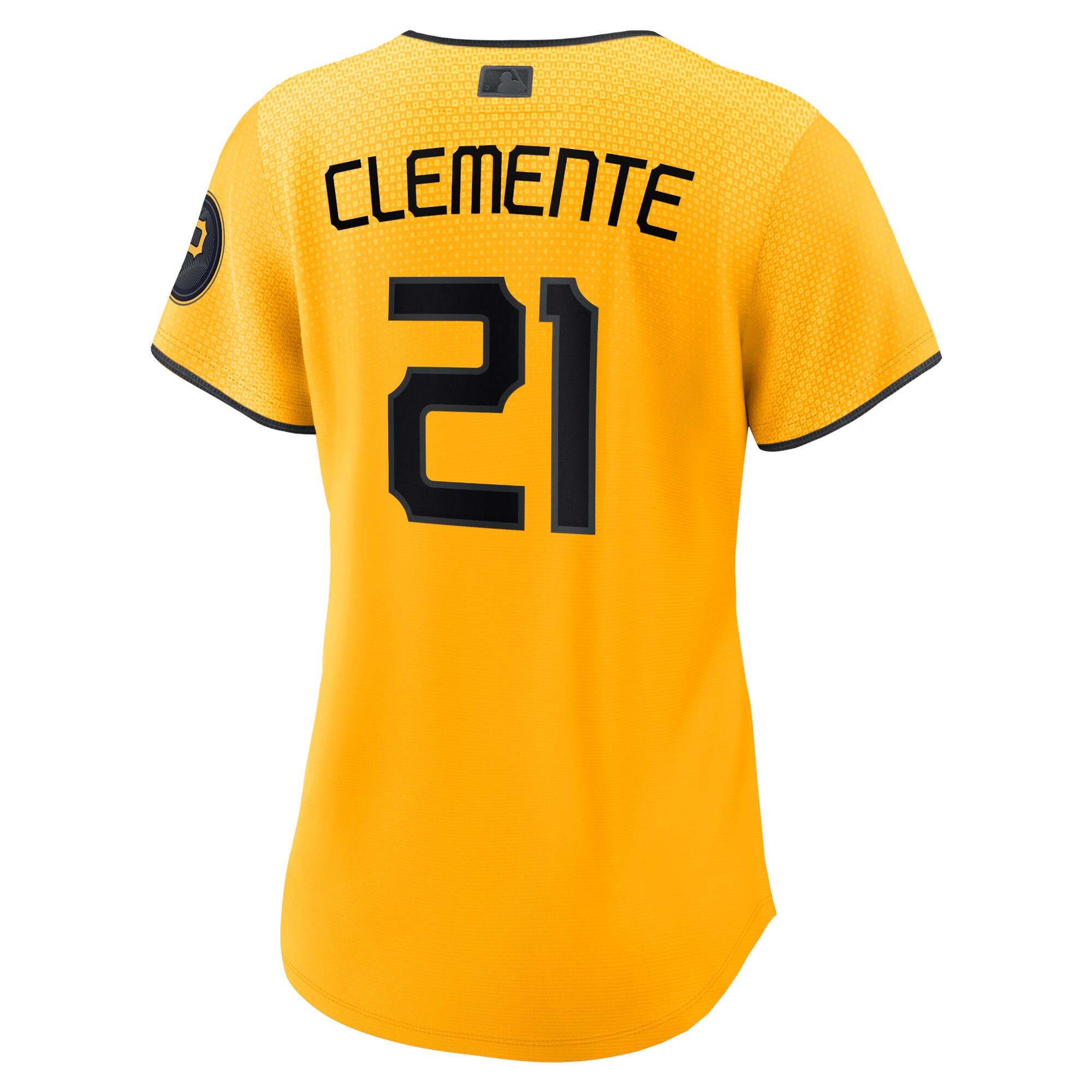 Pittsburgh Pirates Roberto Clemente Gold City Connect Player MLB Jersey Women's