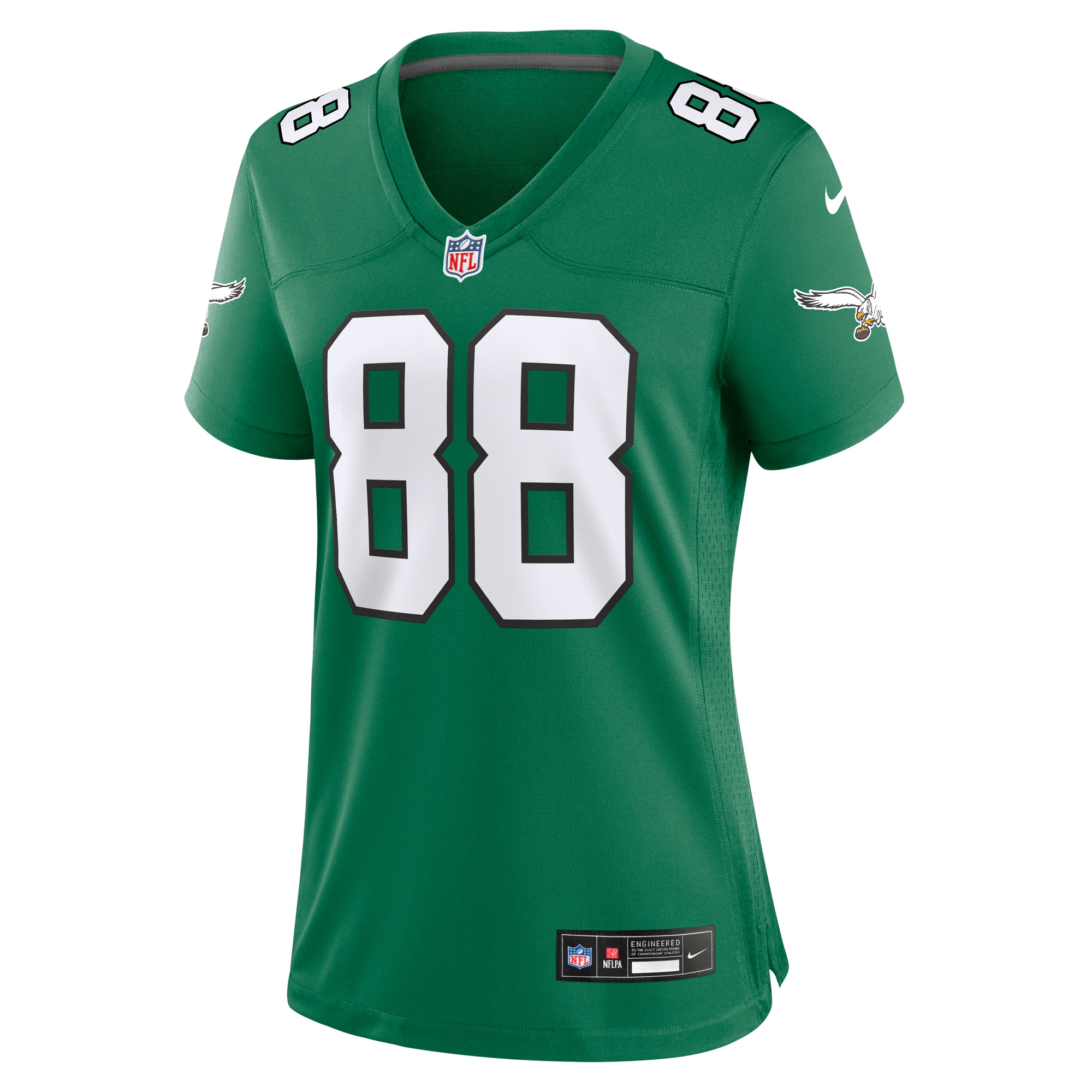 Philadelphia Eagles Dallas Goedert Kelly Green Alternate Game NFL Jersey Women's