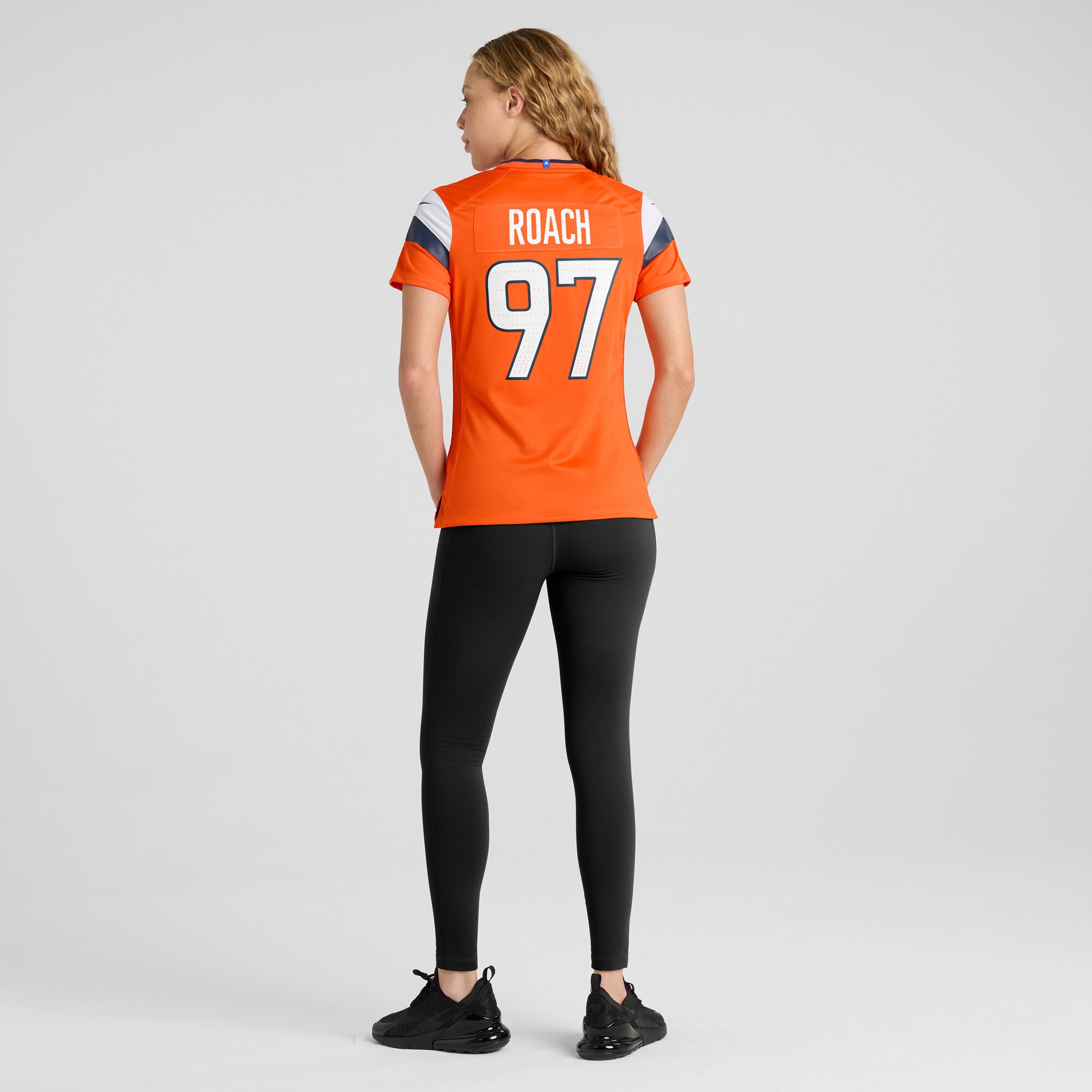 Denver Broncos Malcolm Roach Orange Team Game NFL Jersey Women's