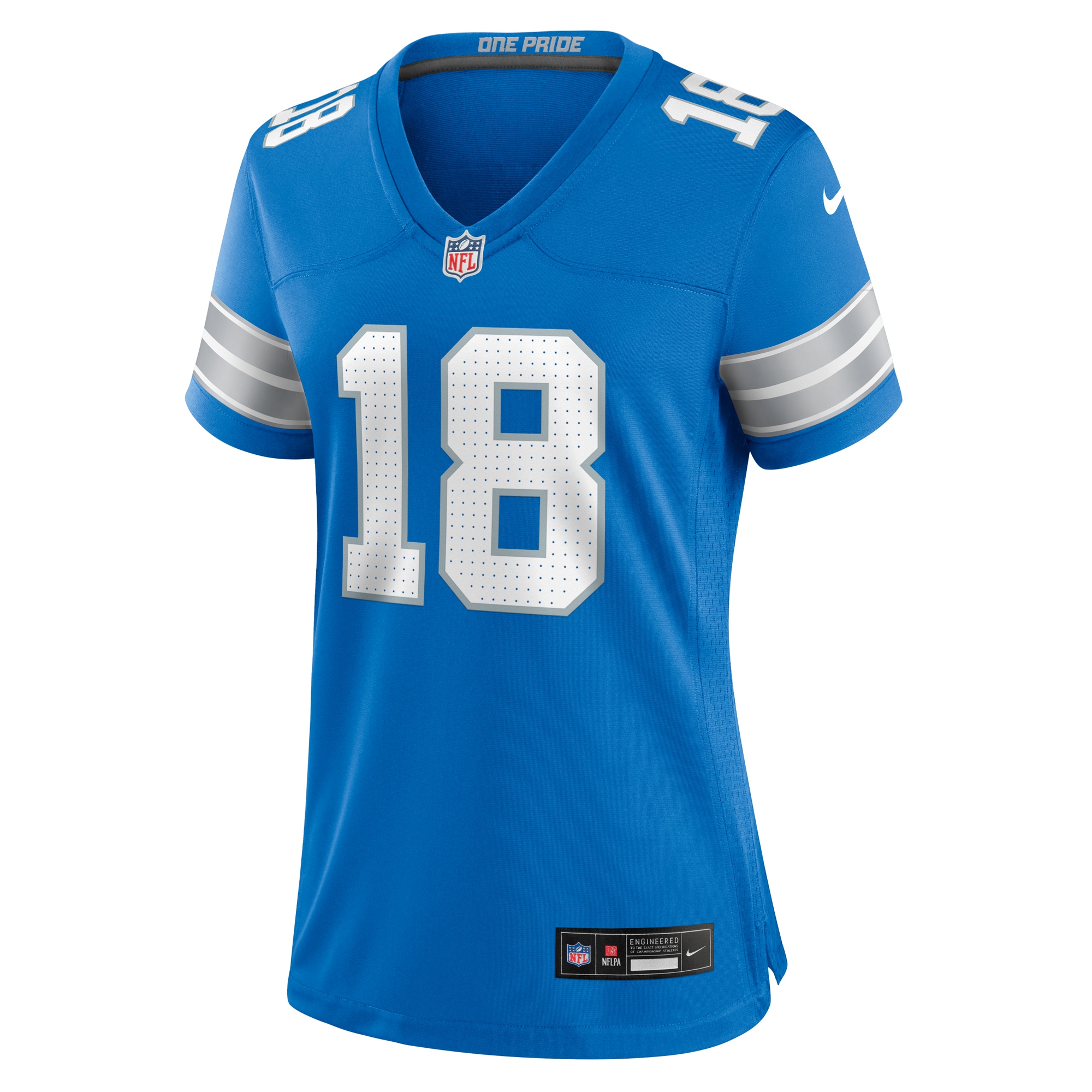 Detroit Lions Antoine Green Blue Team Game NFL Jersey Women's