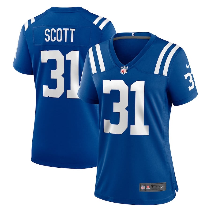 Daniel Scott 31 Indianapolis Colts Game Royal NFL Jersey Women's