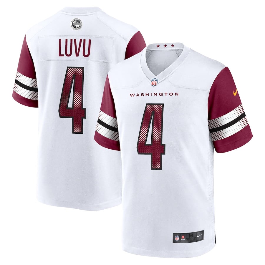 Frankie Luvu 4 Washington Commanders Game White NFL Jersey Men's