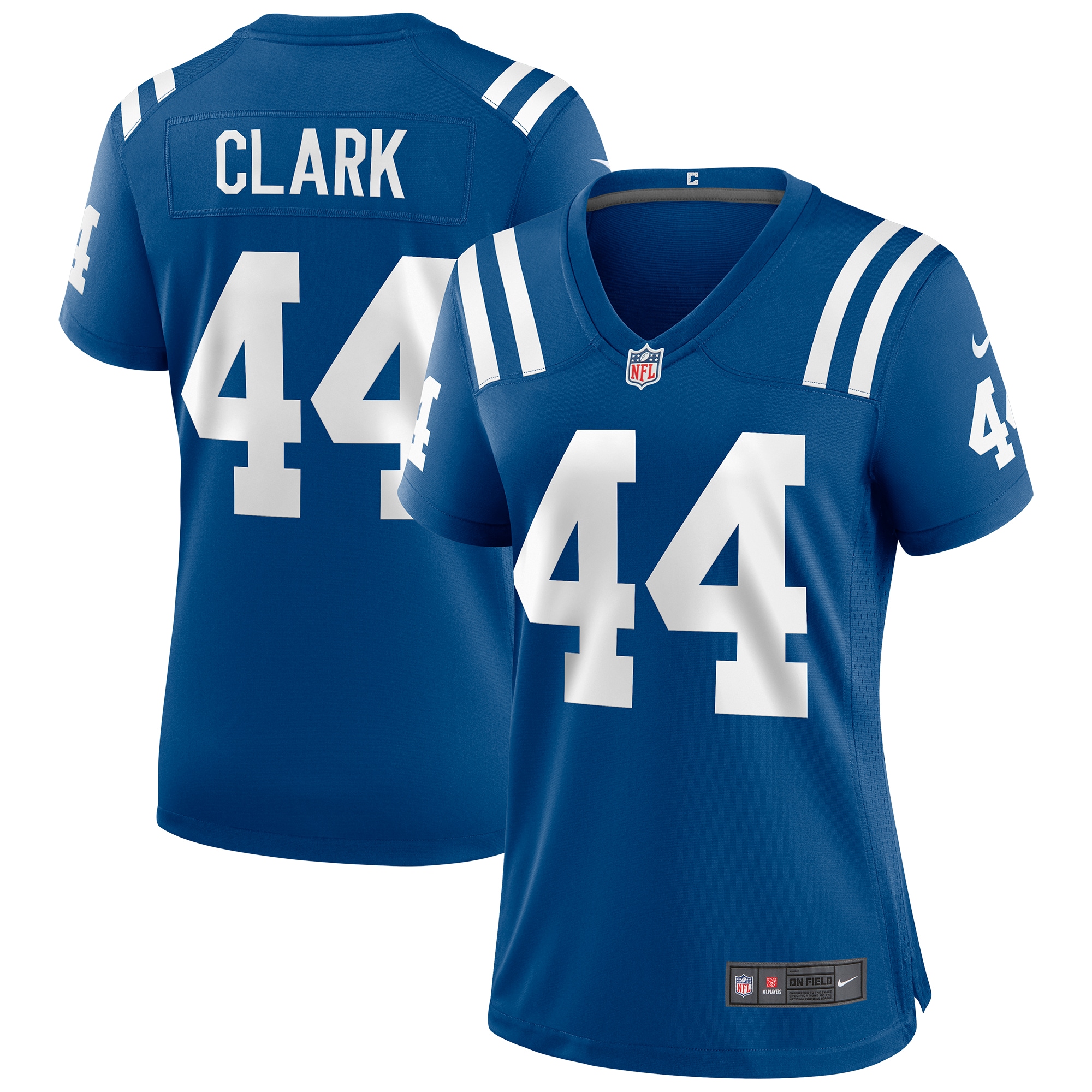 Indianapolis Colts Dallas Clark Royal Game Retired Player NFL Jersey Women's