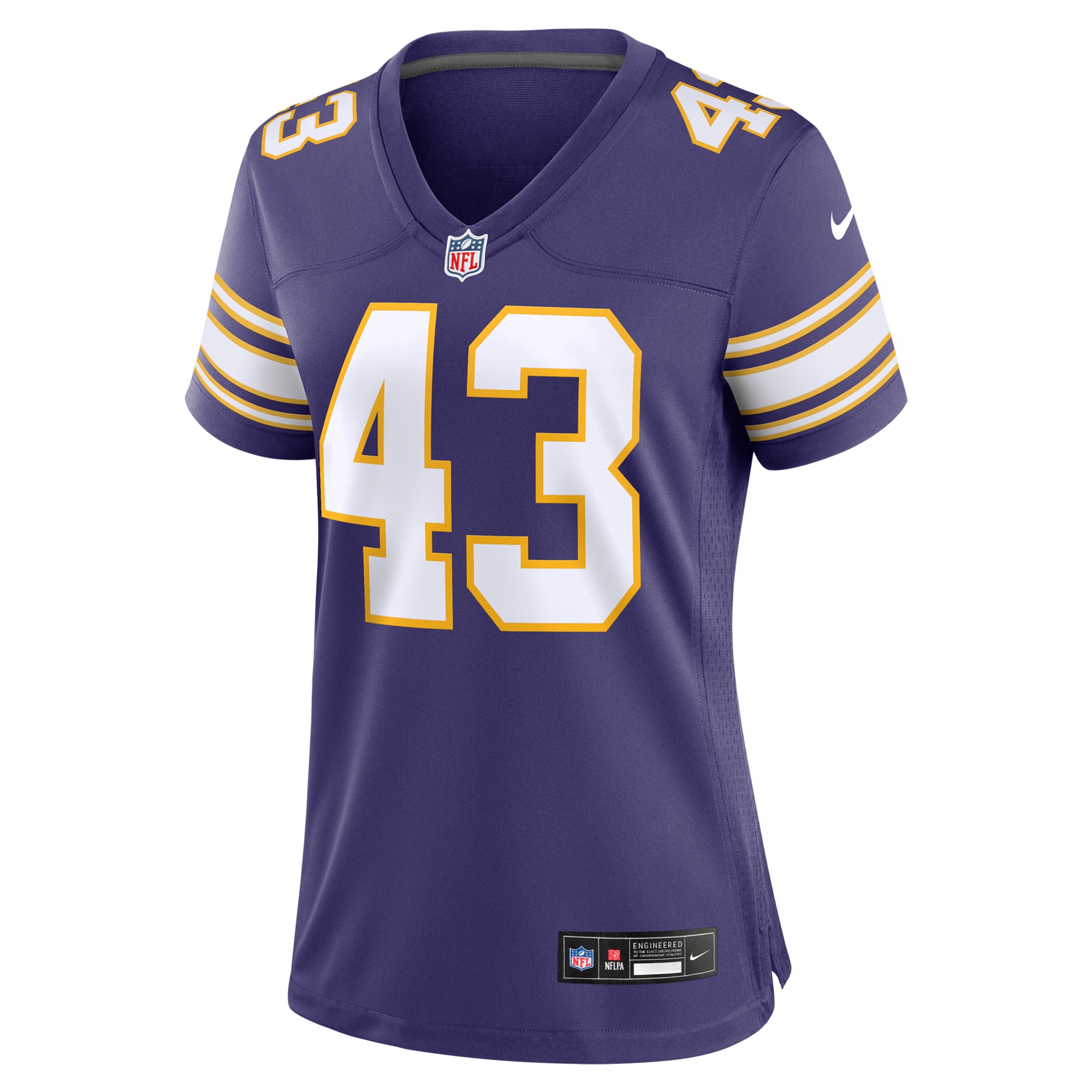 Minnesota Vikings Andrew Van Ginkel Purple Alternate Game NFL Jersey Women's