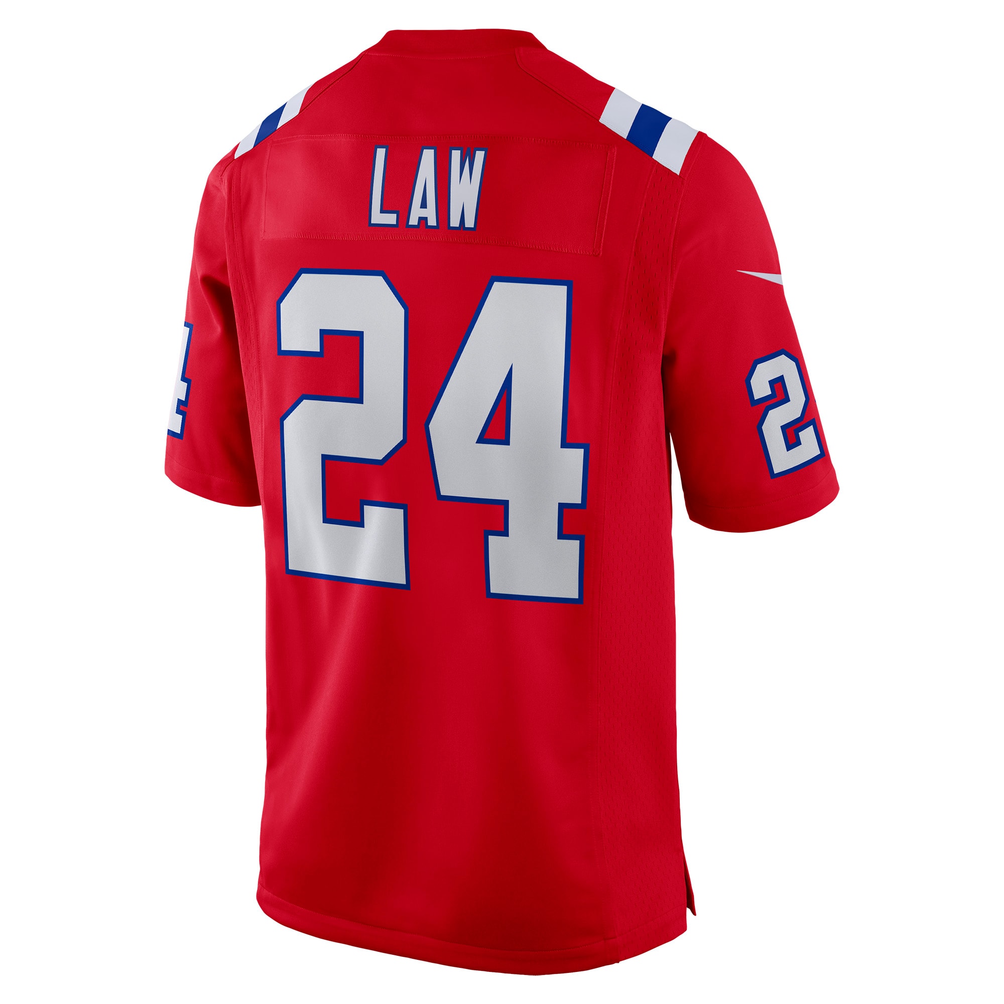 New England Patriots Ty Law Red Retired Player Alternate Game NFL Jersey Men's