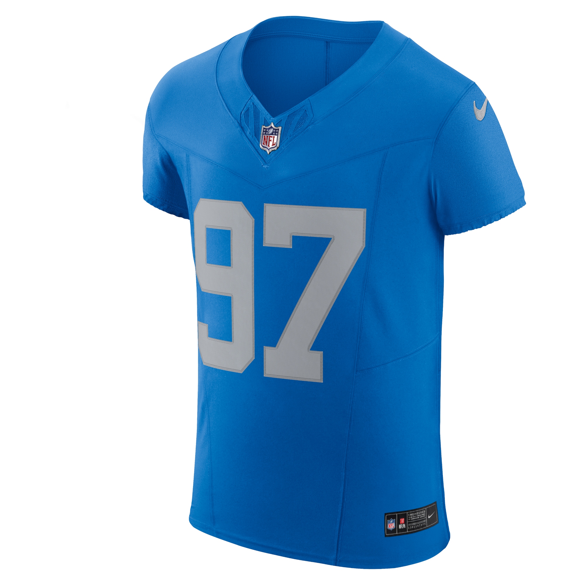 Detroit Lions Aidan Hutchinson Blue Alternate Vapor F.U.S.E. Elite NFL Jersey Men's