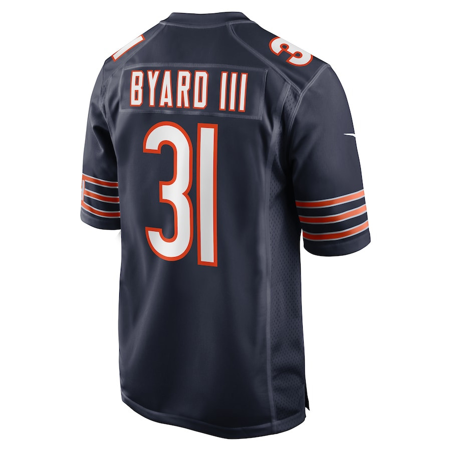 Kevin Byard III 31 Chicago Bears Game Navy NFL Jersey Men's