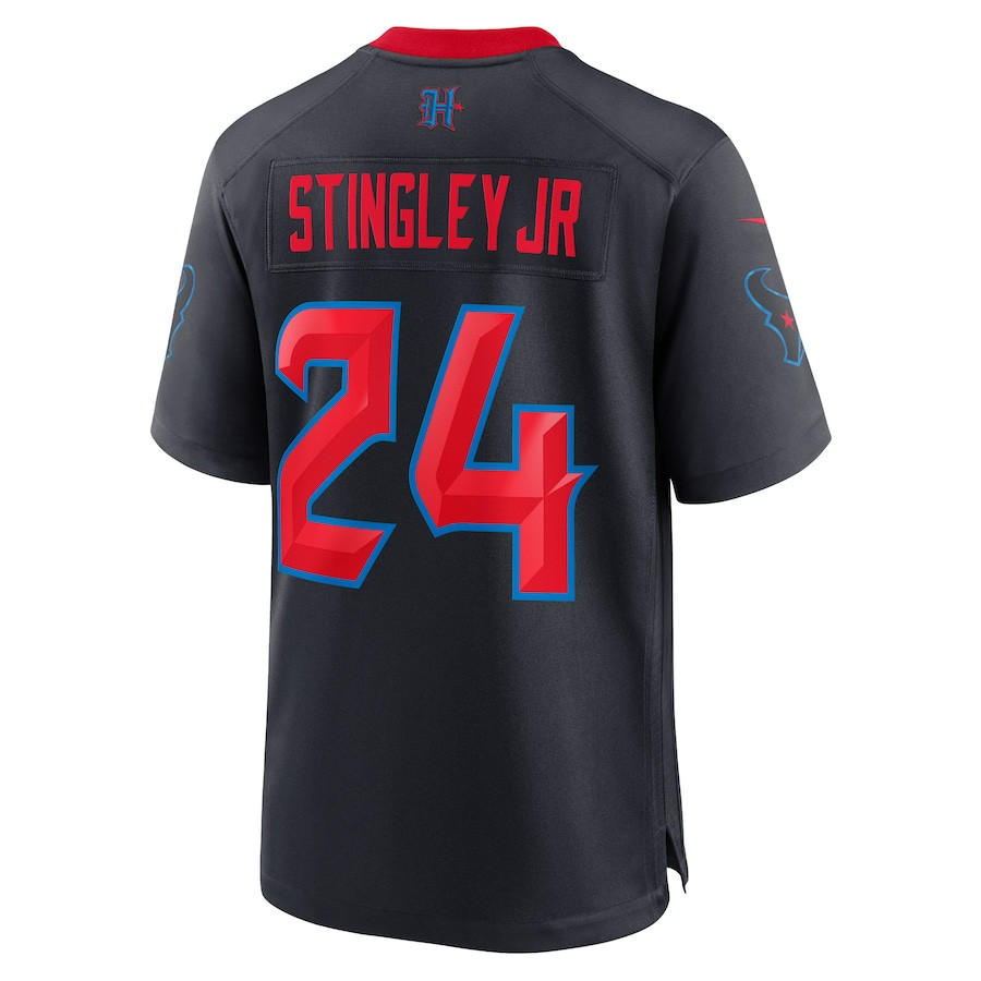 Derek Stingley Jr. 24 Houston Texans 2nd Alternate Game Navy NFL Jersey Men's