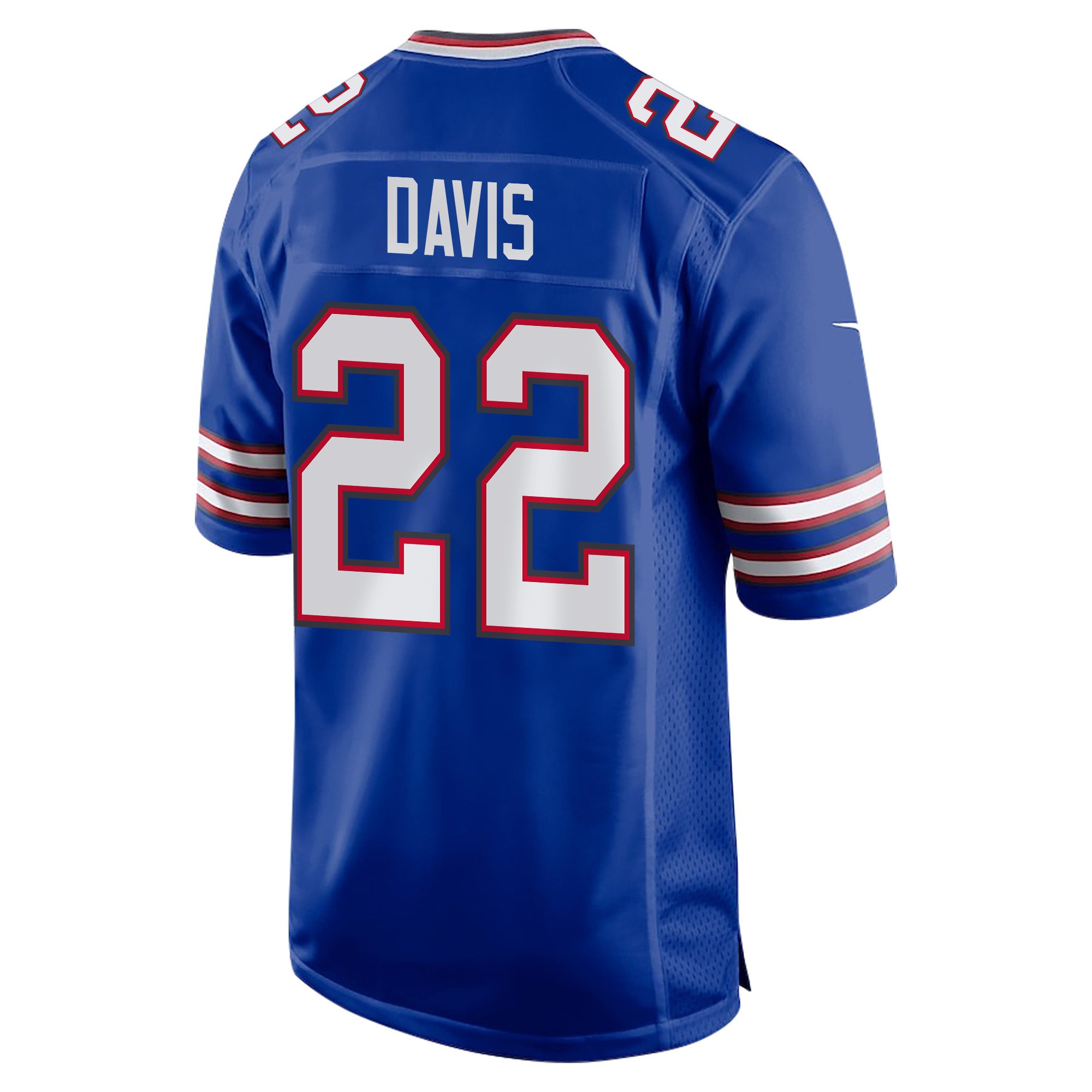 Ray Davis 22 Buffalo Bills Super Bowl LIX Champions Patch New Orleans A Symphony of Sport' EMBROIDERED Game Royal NFL Jersey Men's