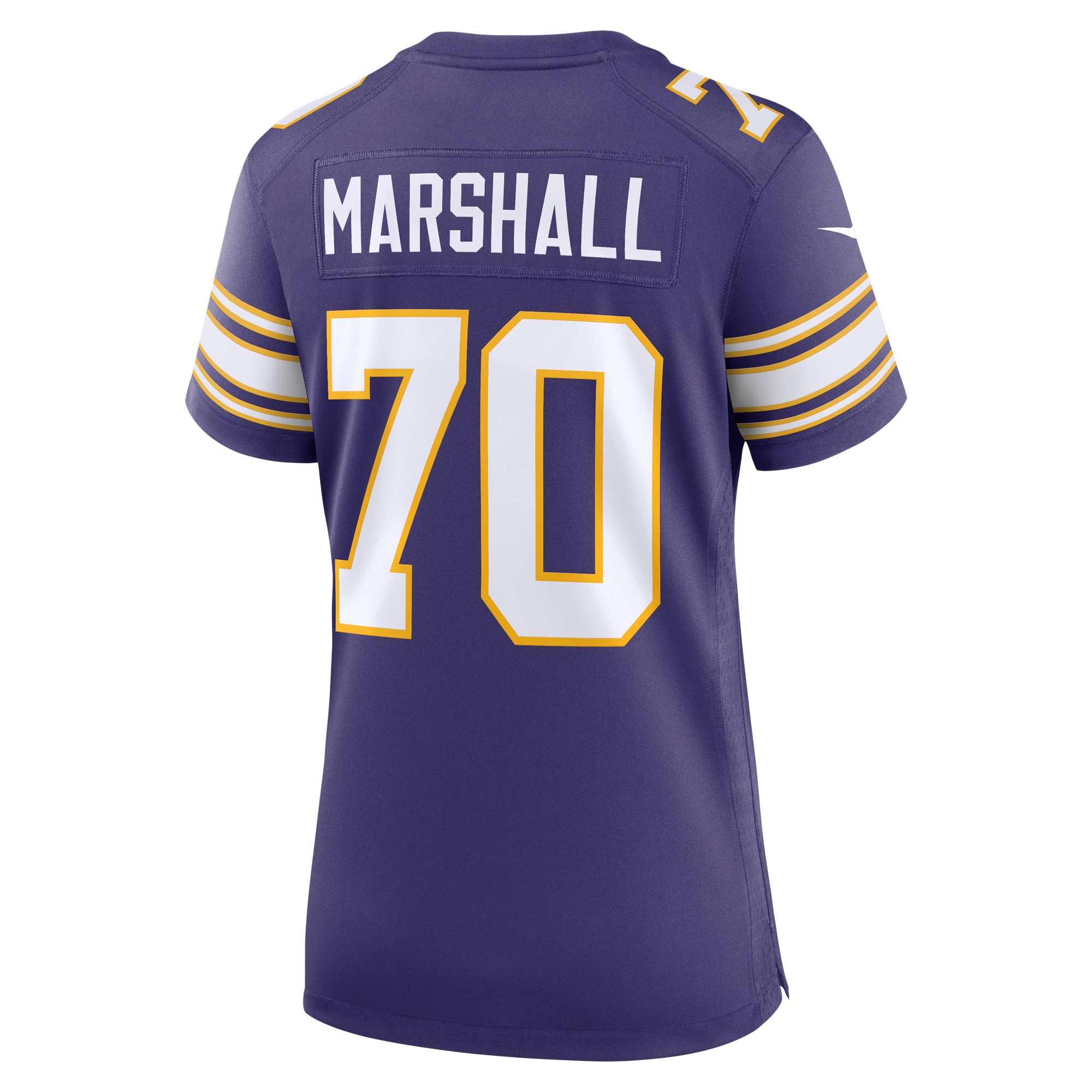 Minnesota Vikings Jim Marshall Purple Classic Retired Player NFL Jersey Women's