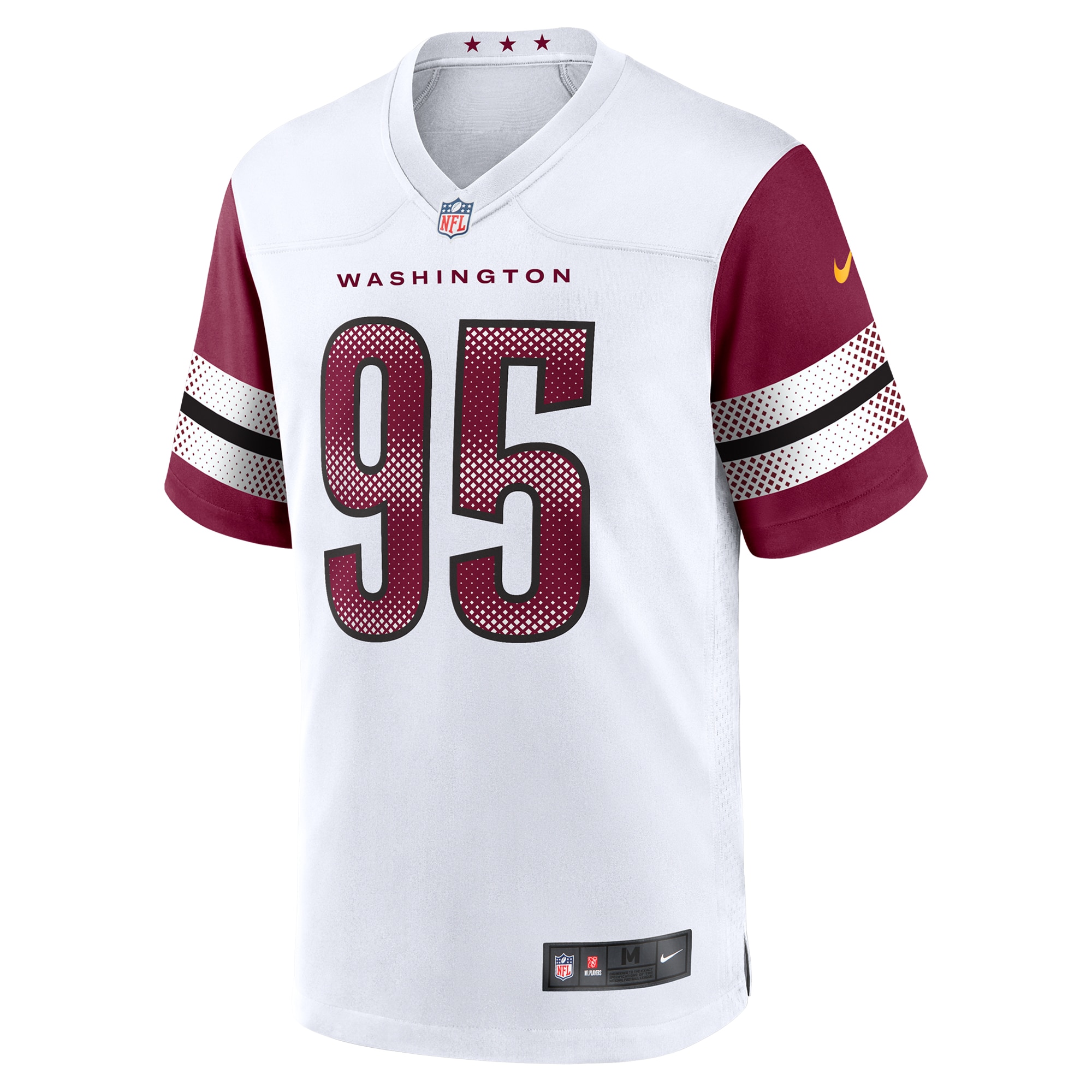 Washington Commanders Jer'Zhan Newton White Game NFL Jersey Men's