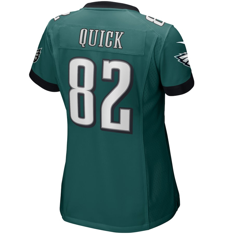 Mike Quick 82 Philadelphia Eagles Game Retired Midnight Green NFL Jersey Women's