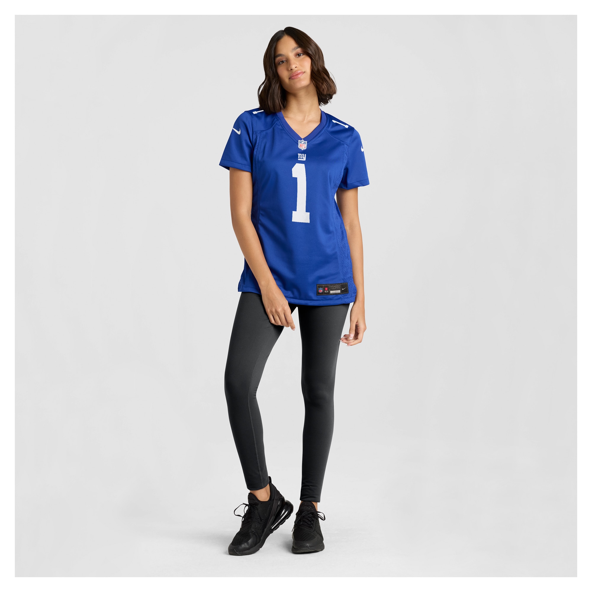New York Giants Malik Nabers Royal Game NFL Jersey Women's