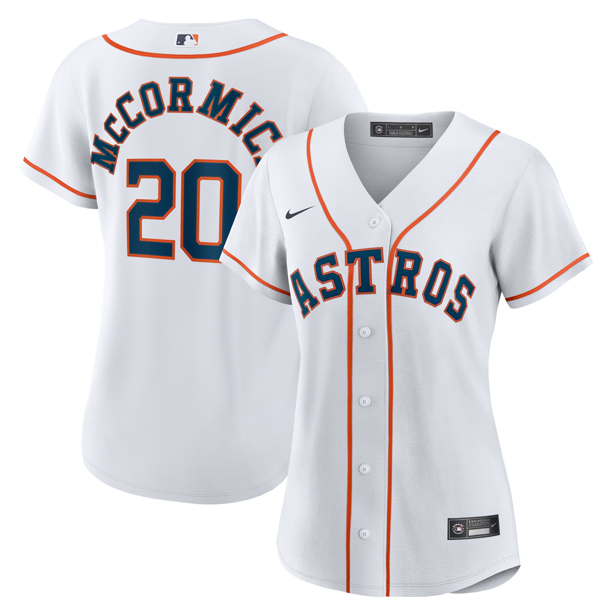 Houston Astros Chas McCormick White Home Player MLB Jersey Women's