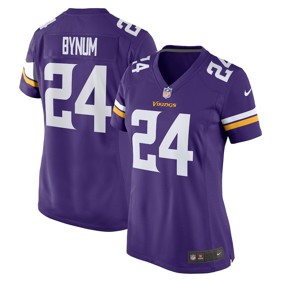 Camryn Bynum 24 Minnesota Vikings Game Purple NFL Jersey Women's