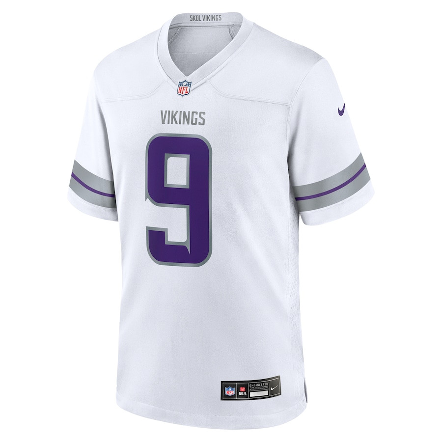 J.J. McCarthy 9 Minnesota Vikings Alternate Game Player White NFL Jersey Men's