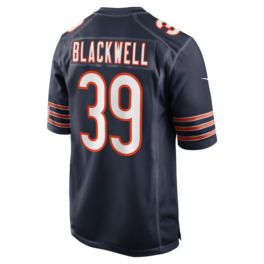 Josh Blackwell 39 Chicago Bears Game Navy NFL Jersey Men's