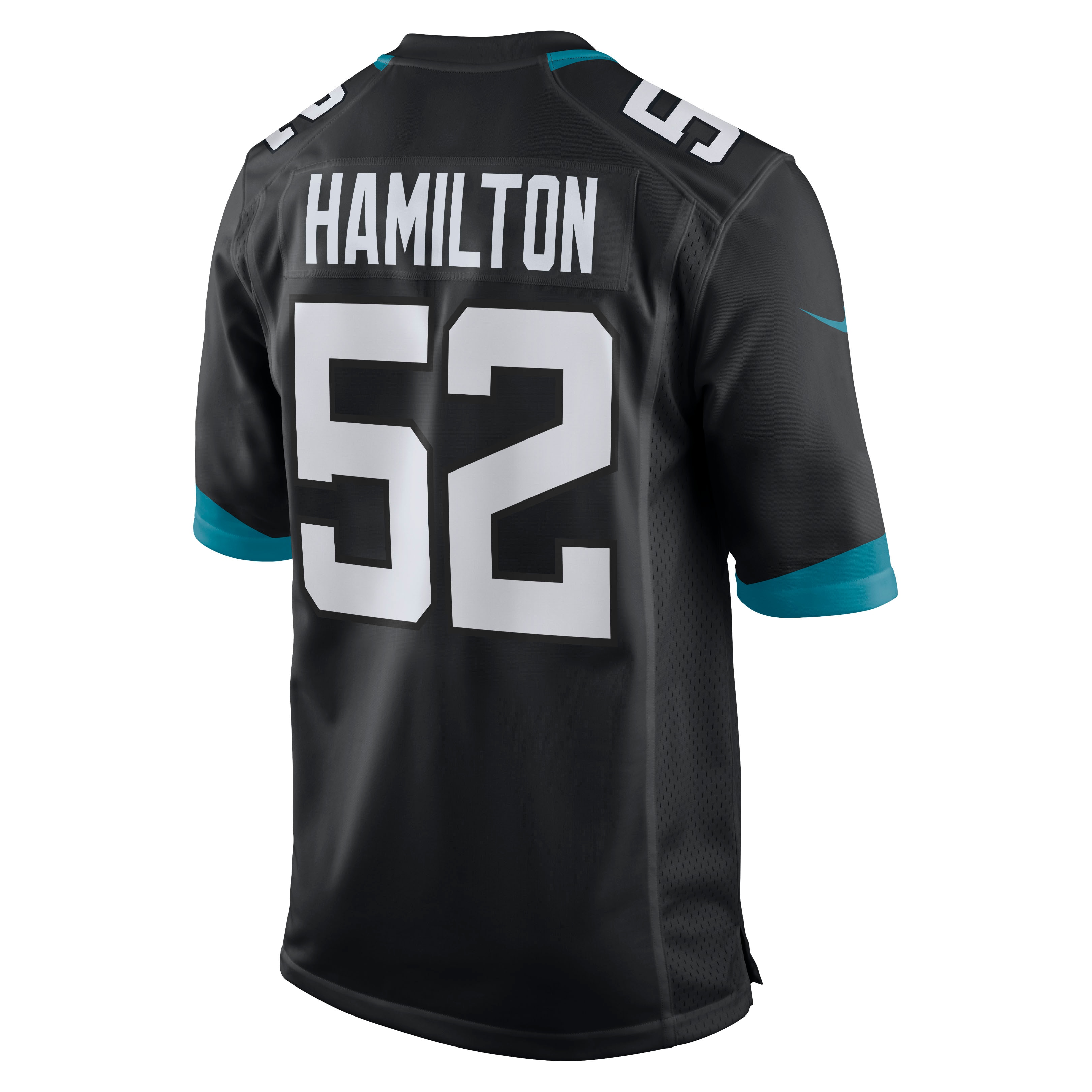 Jacksonville Jaguars DaVon Hamilton Black Game NFL Jersey Men's