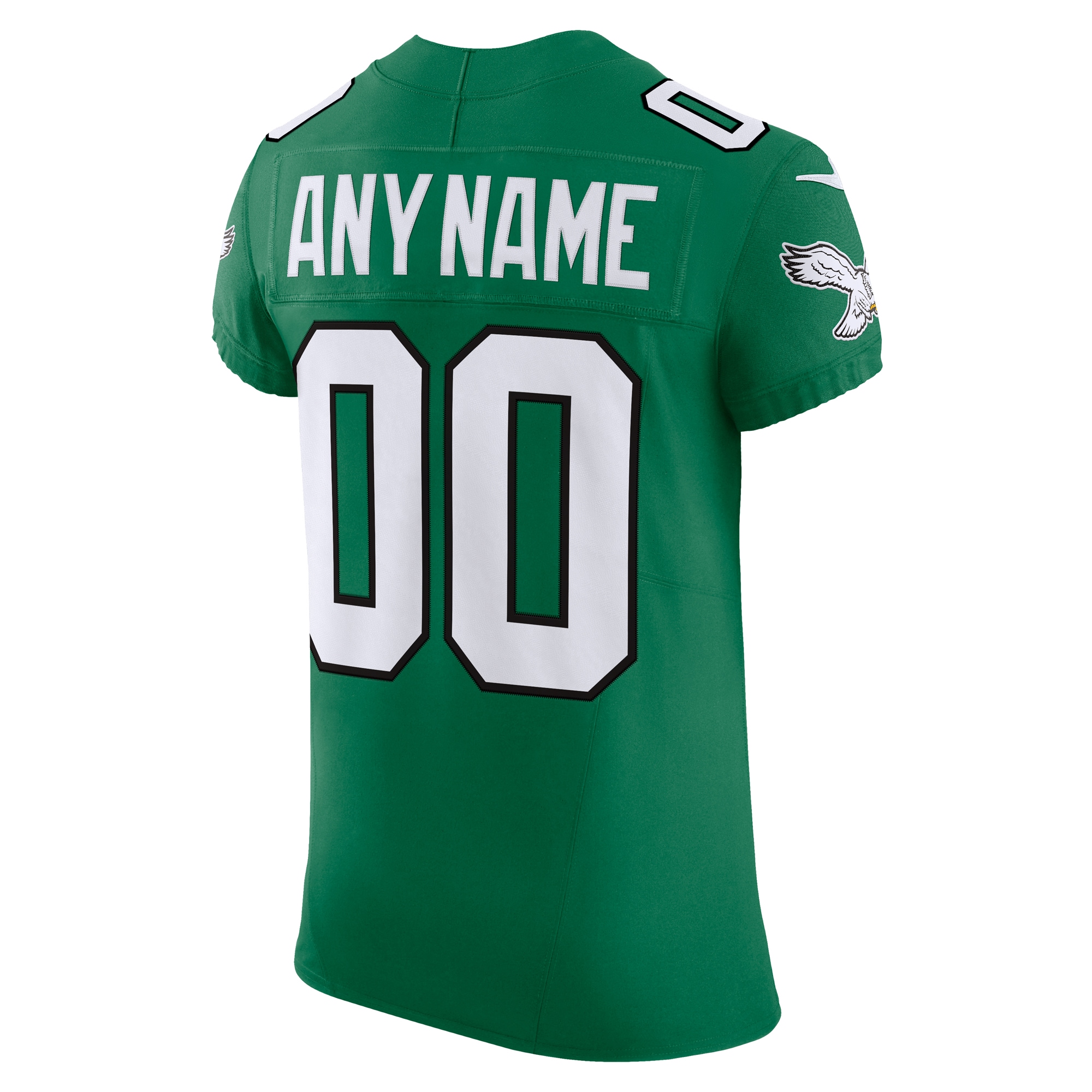 Philadelphia Eagles Kelly Green 2nd Alternate Vapor F.U.S.E. Elite Custom NFL Jersey Men's