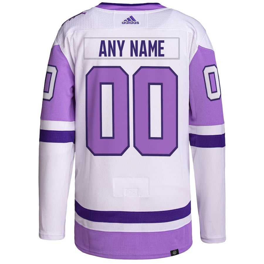 Vancouver Canucks Fights Cancer Primegreen Custom White/Purple NHL Jersey Men's