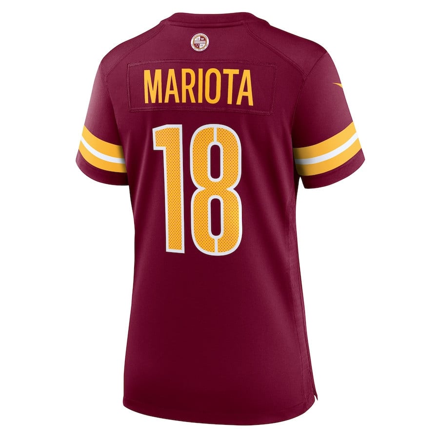 Marcus Mariota #18 Washington Commanders Super Bowl LIX Burgundy NFL Jersey Women's