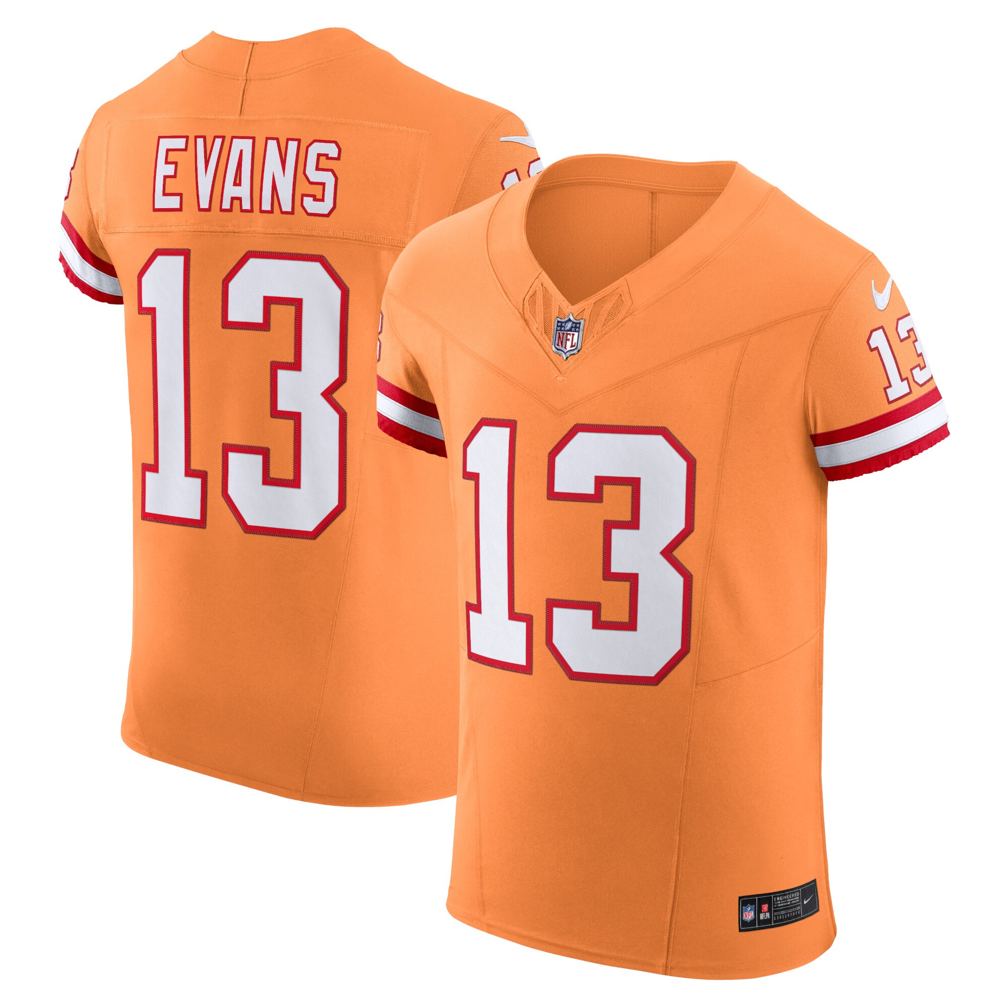 Tampa Bay Buccaneers Mike Evans Orange Alternate Vapor F.U.S.E. Elite NFL Jersey Men's
