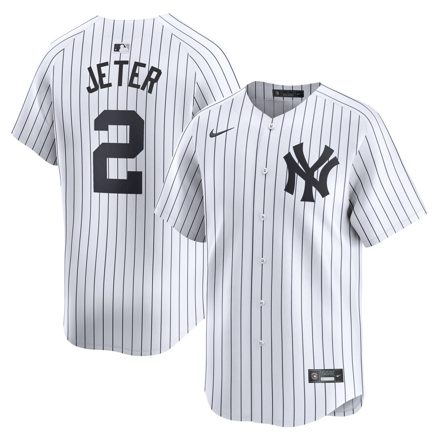 Derek Jeter New York Yankees Home Limited Player Jersey White