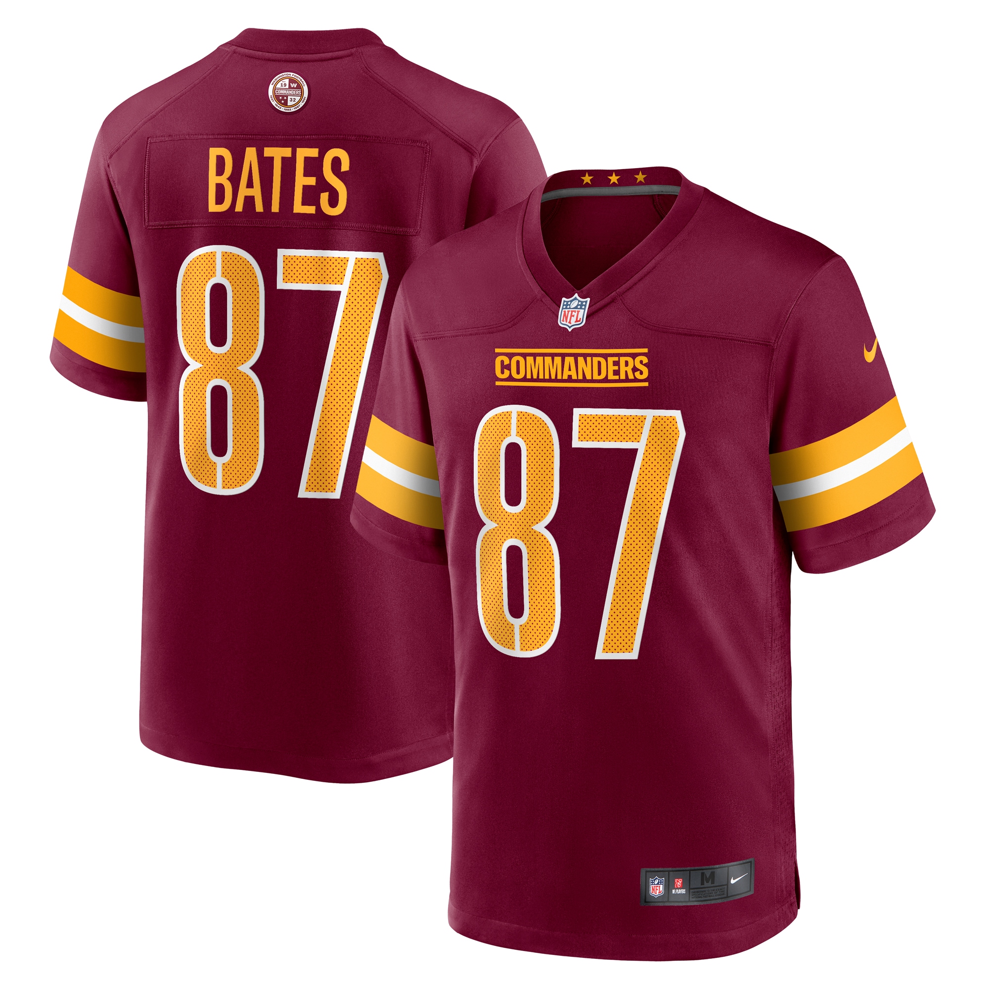 Washington Commanders John Bates Burgundy Game NFL Jersey Men's