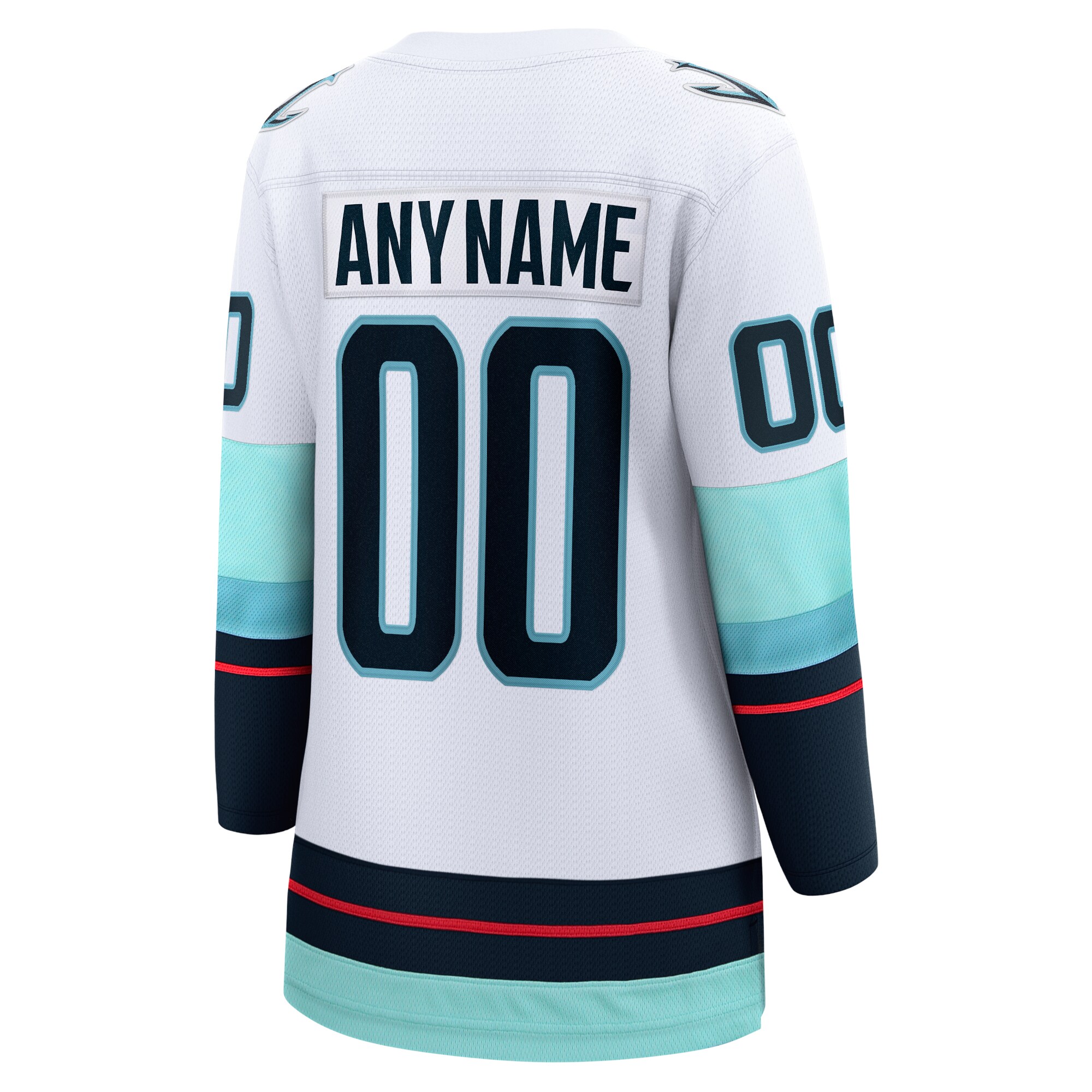 Seattle Kraken White Away Breakaway Custom NHL Jersey Women's